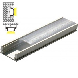M509 Aluminijumski profil za LED trake nadgradni set sa difuzerom 2000x17.4x7mm